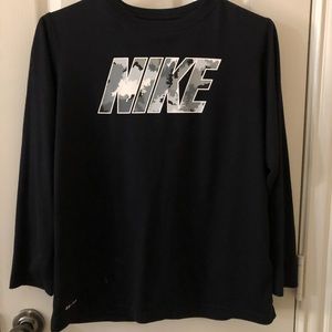 Nike Boys Long Sleeve Dri Fit Shirt